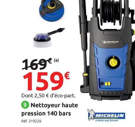 nettoyeur haute pression 140 bars michelin