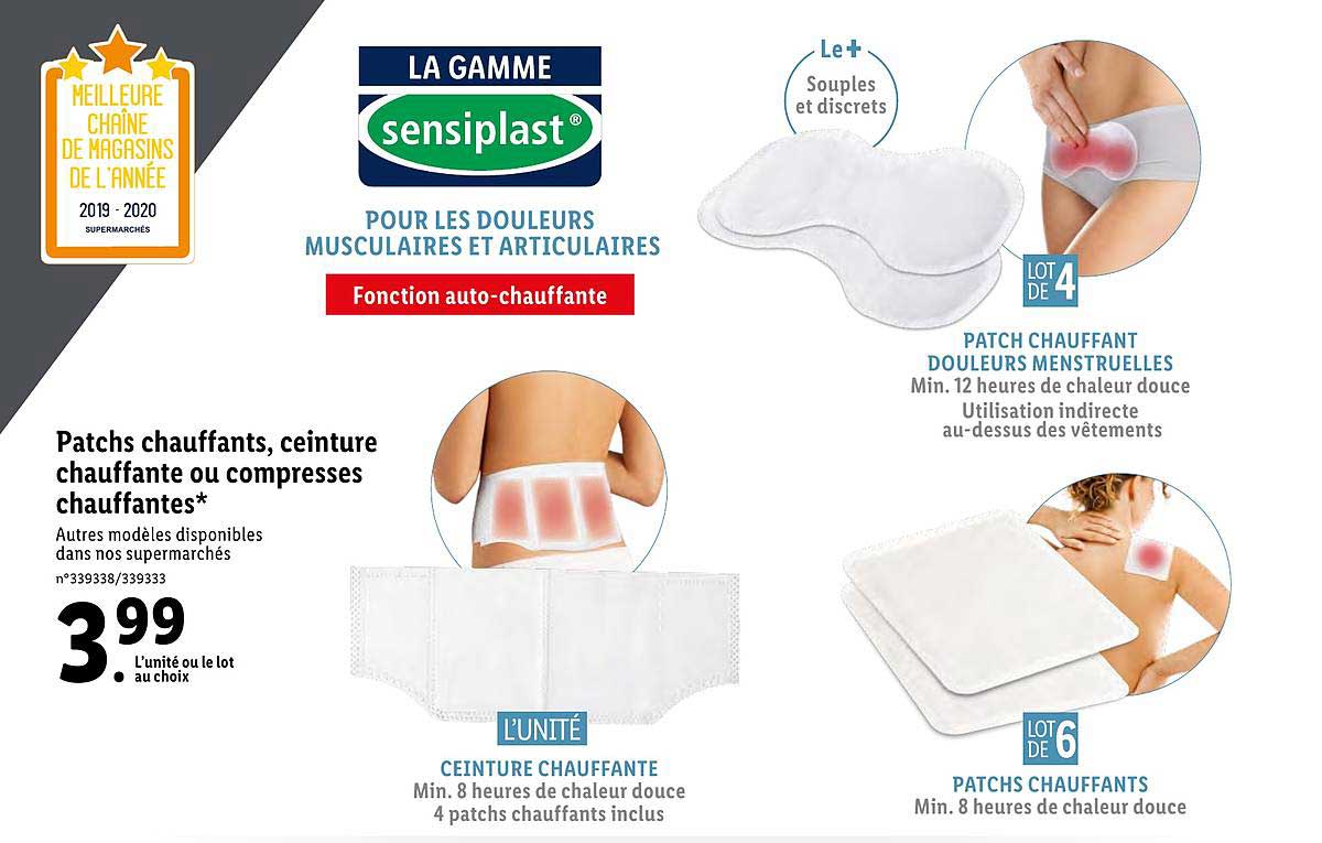 Patchs Chauffants Ceinture Chauffante Ou Compresses Chauffantes Sensiplast