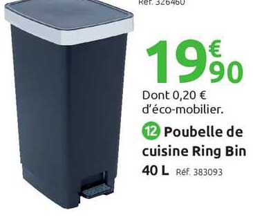 poubelle de cuisine ring bin
