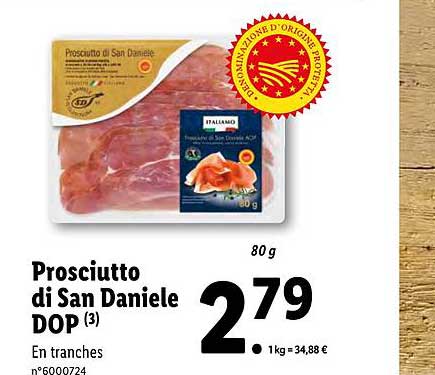 proscuitto di san daniele dop italiamo