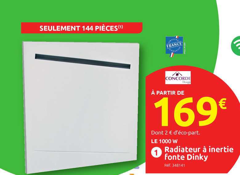 Radiateur à Inertie Fonte Dinky Concorde