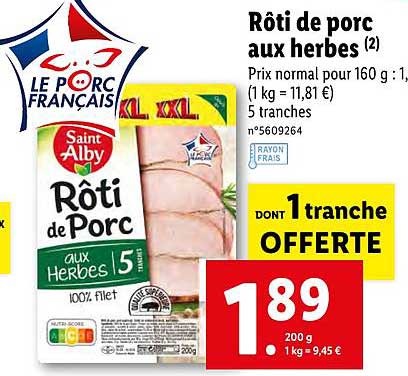Rôti De Porc Aux Herbes Saint Alby