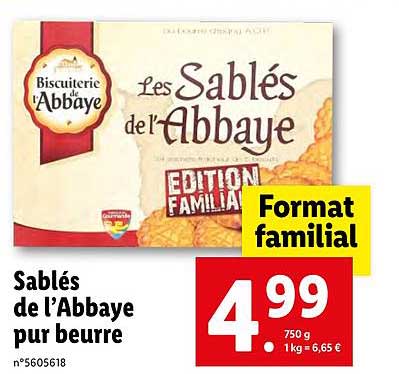 Sablés De L Abbaye Pur Beurre