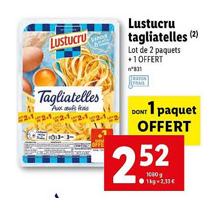 Tagliatelles Lustucru