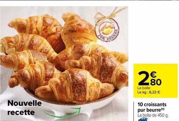 10 Croissants Pur Beurre