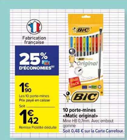 10 porte-mines "matic original"