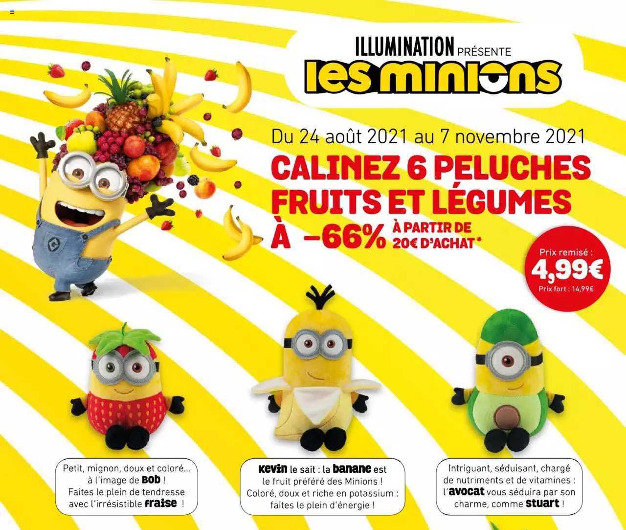 6 Peluches Fruits Et Légumes