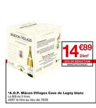 a.o.p. mâcon-villages cave de lugny blanc