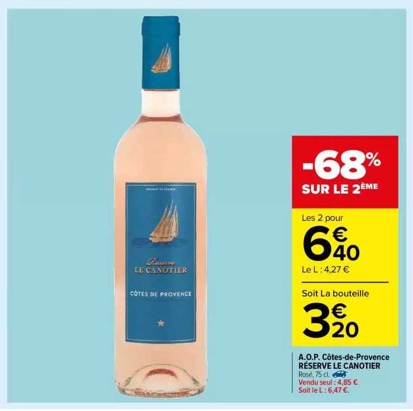 aop côtes-de-provence réserve le canotier