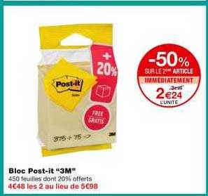 bloc post-it 3m