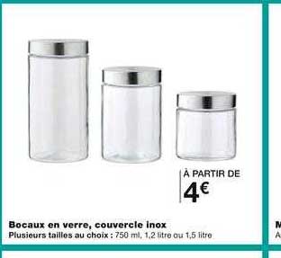 Bocaux En Verre, Couvercle Inox