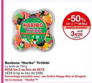 Bonbons "haribo" Tirlibibi