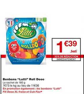 bonbons "lutti" roll dooo