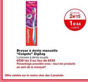 Brosse à Dents Manuelle "colgate" Zigzag