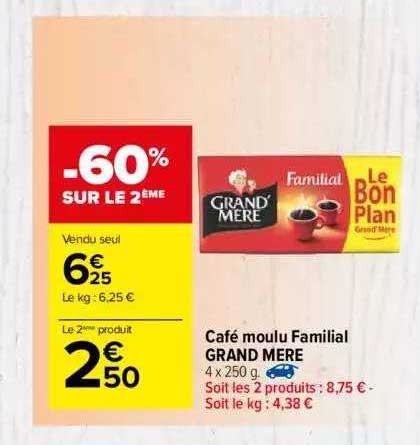 café moulu familial grand mere