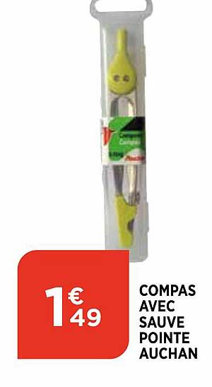 compas avec sauve pointe auchan