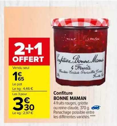 confiture bonne maman