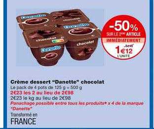 Crème Dessert "danette" Chocolat