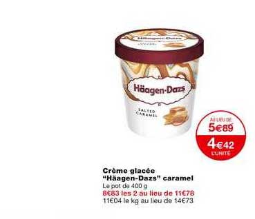 crème glacée "häagen-dazs" caramel
