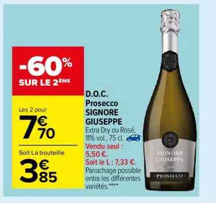doc prosecco signore giuseppe