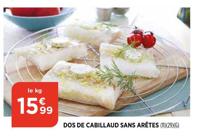 Dos De Cabillaud Sans Arêtes