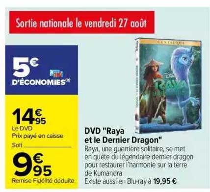 dvd "raya et le dernier dragon"