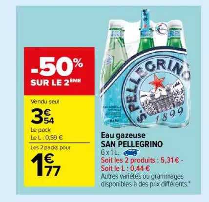 eau gazeuse san pellegrino