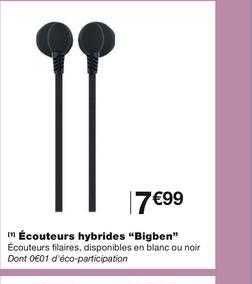 écouteurs hybrides bigben