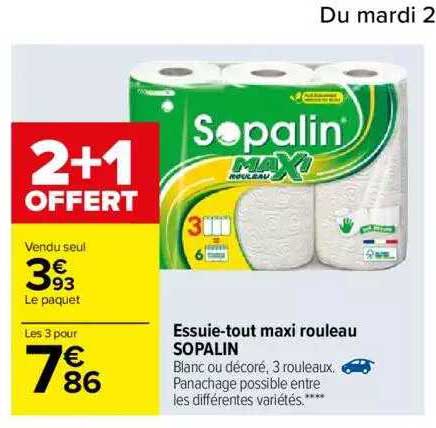 essuie-tout maxi rouleau sopalin