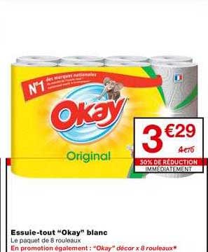 Essuie-tout Okay Blanc