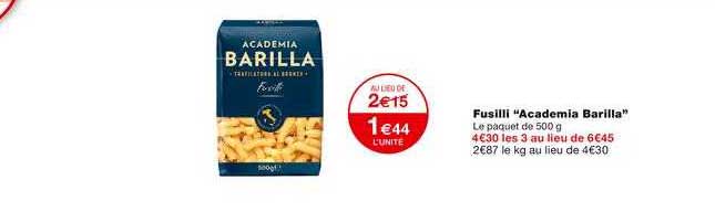 fusilli academia barilla