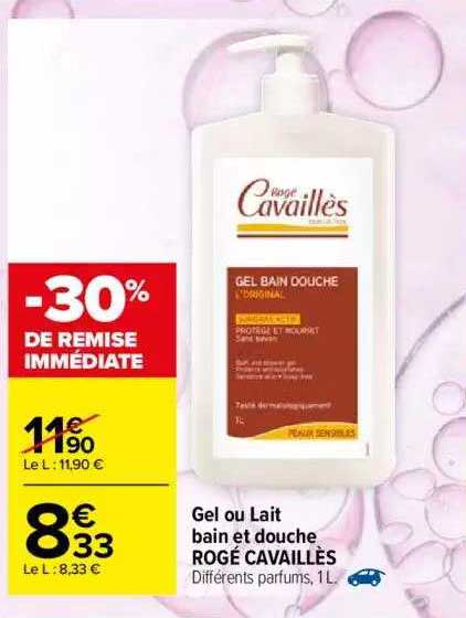 Gel Ou Lait Bain Et Douche Rogé Cavaillès