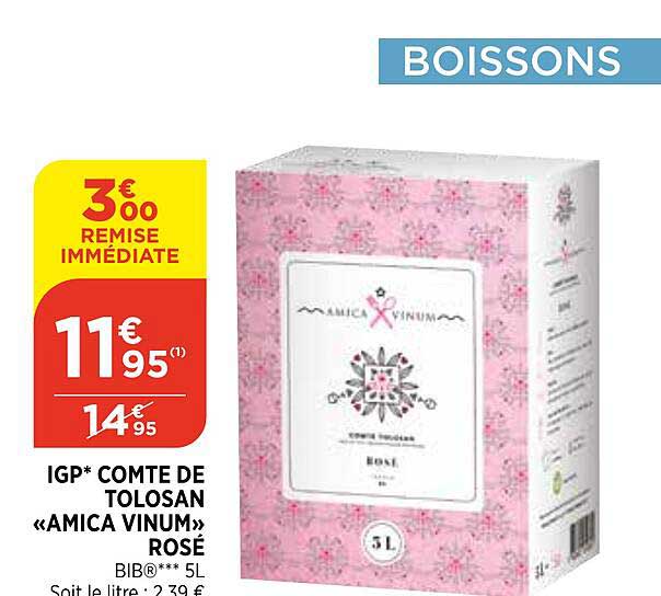 igp comte de tolosan amica vinum rosé