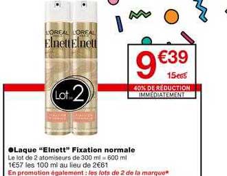 laque elnett fixation normale