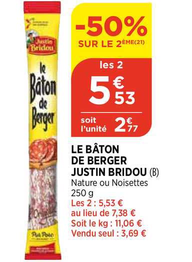 le bâton de berger justin bridou