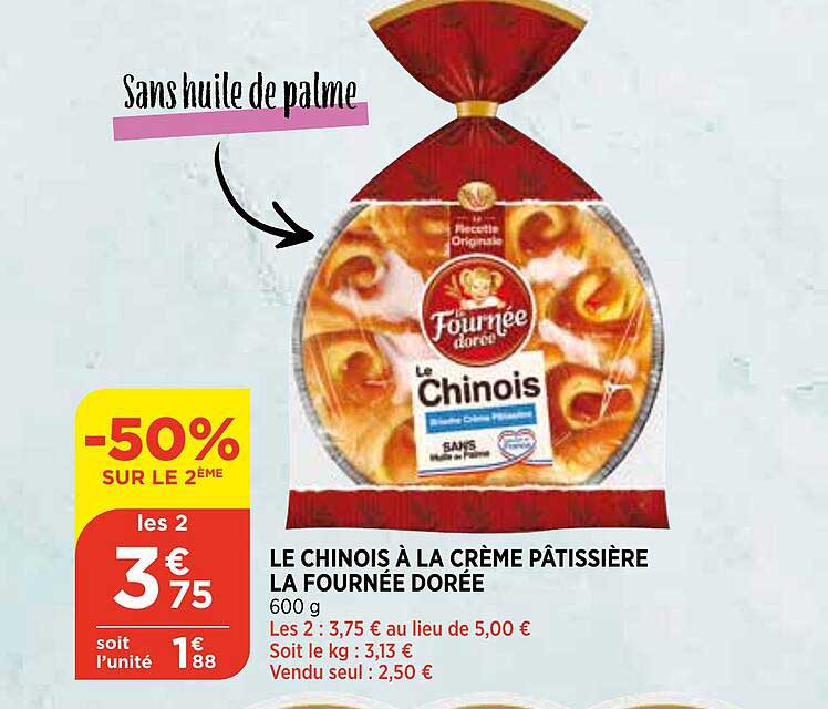 le chinois à la crème pâtissière la fournée dorée