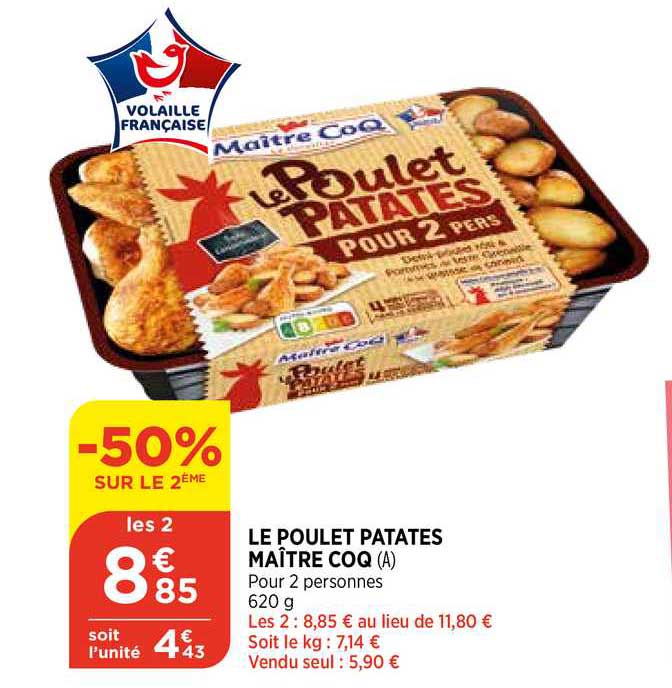 le poulet patates maître coq