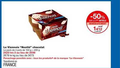 Le Viennois Nestlé Chocolat