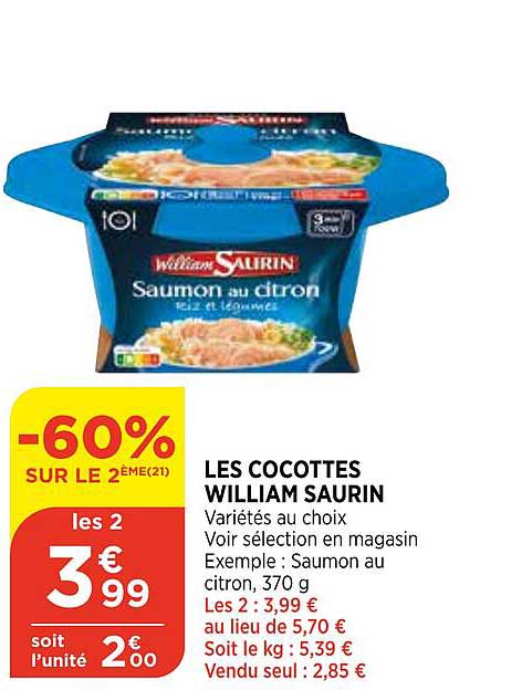 les cocotes william saurin