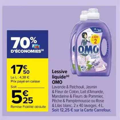 Lessive Liquide Omo