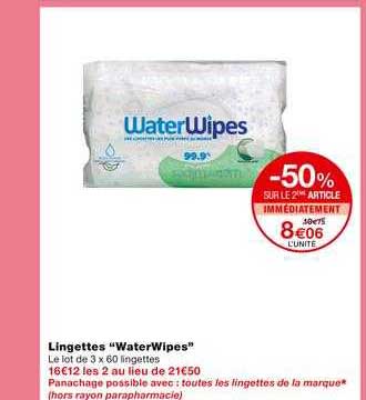lingette "waterwipes "