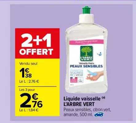 liquide vaisselle l'arbre vert