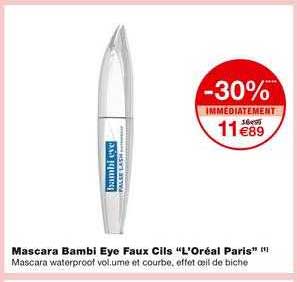 mascara bambi eye faux cils "l'oréal paris"