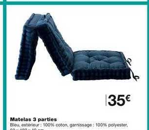 matelas 3 parties
