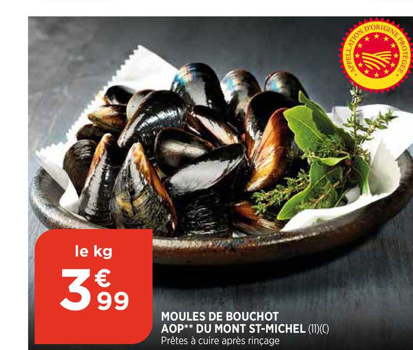Moules De Bouchot Aop Du Mont St-michel