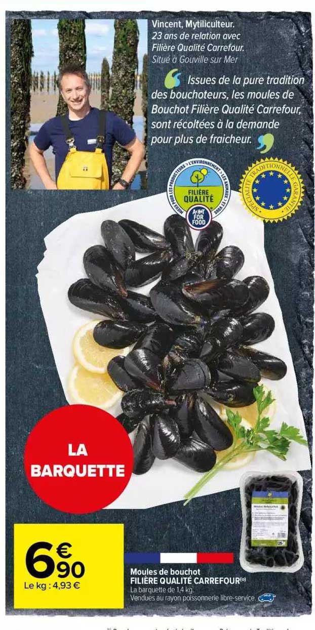 Moules De Bouchot Filière Qualité Carrefour