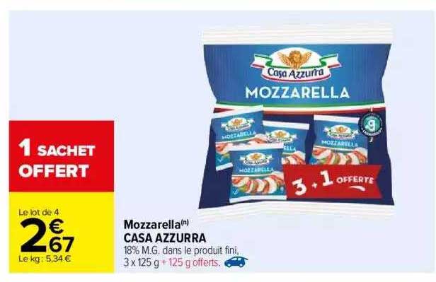 mozzarella casa azzurra