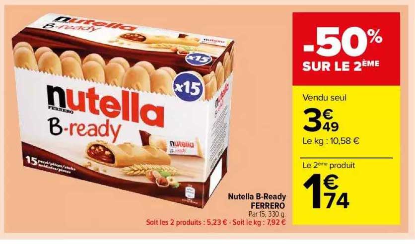 nutella b-ready ferrero