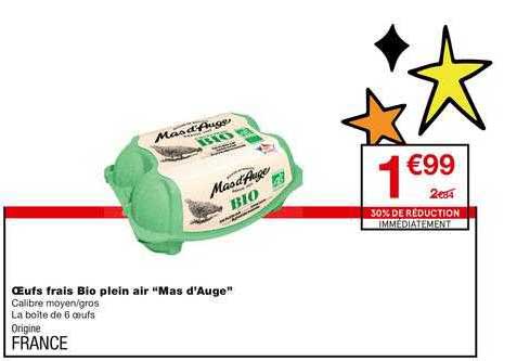 Oeufs Frais Bio Plein Air "mas D'auge"