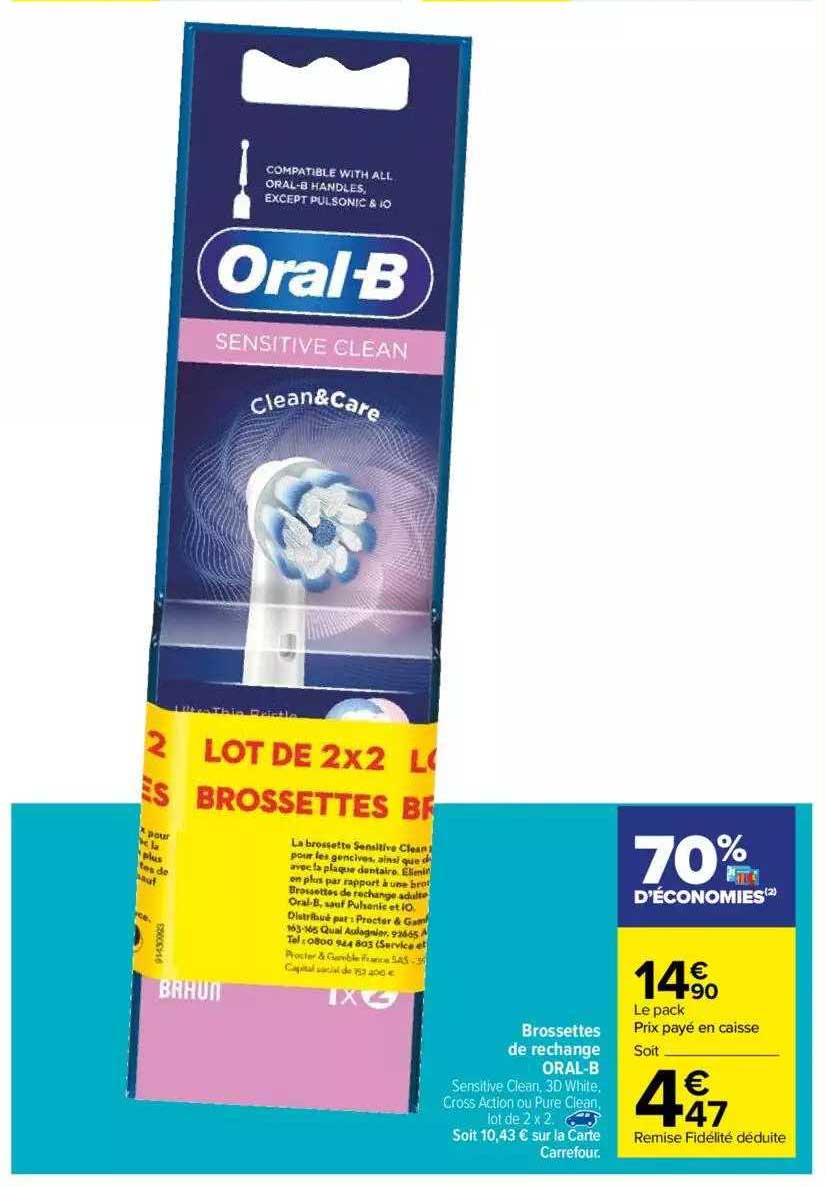 oral-b brossettes de recharge